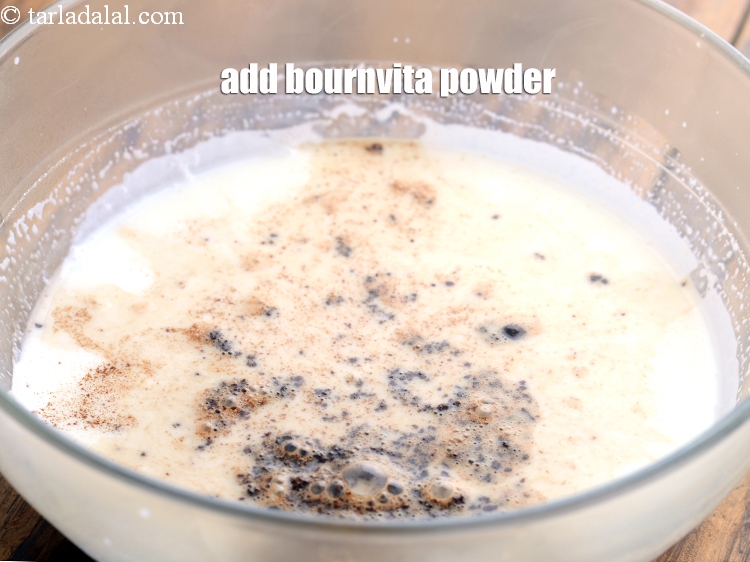 Step 3 – Add bournvita powder.&nbsp;
