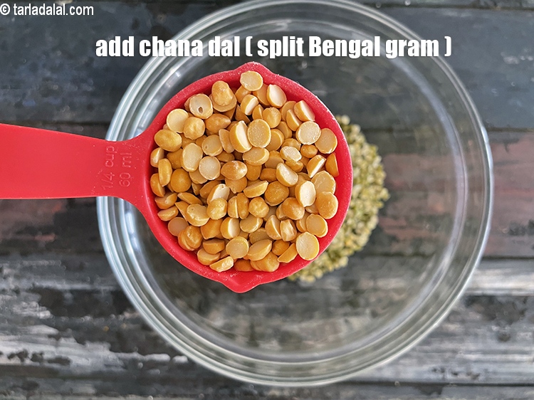 Step 4 – Add 1/4 cup&nbsp;&nbsp;<a href="glossary-chana-dal-split-bengal-gram-285i">chana dal (split bengal gram)</a>.