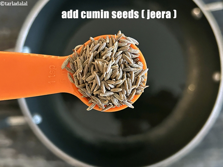 Step 9 – Add&nbsp;<meta charset="UTF-8" />1 tsp&nbsp;<a href="glossary-cumin-seeds-jeera-zeera-381i">cumin seeds (jeera)</a>.