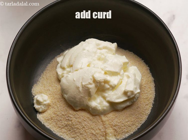 Step 4 – Add 1/2 cup&nbsp;<a href="https://www.tarladalal.com/glossary-curd-dahi-yogurt-yoghurt-383i">curd (dahi)</a>.&nbsp;