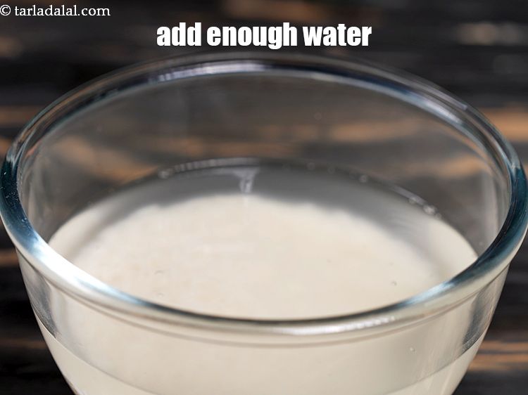 Step 5 – Add enough water.&nbsp;