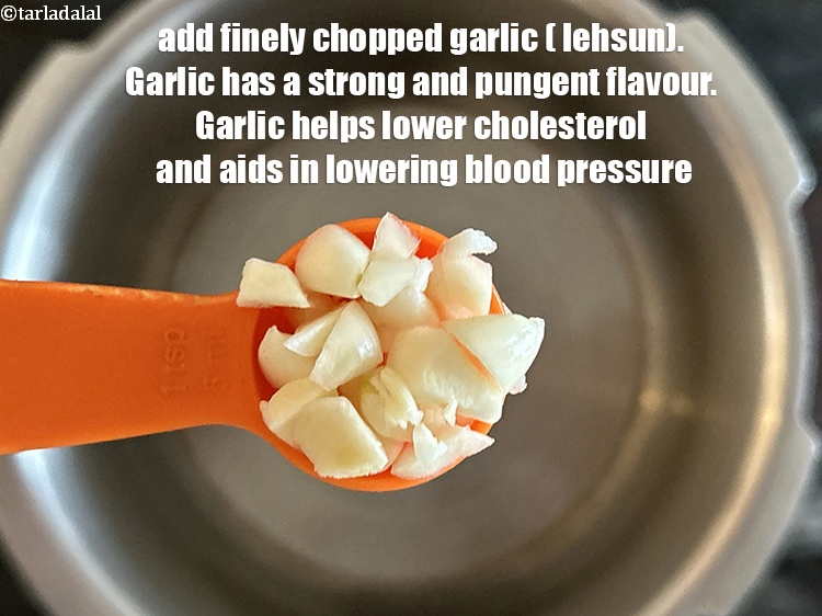 Step 4 – Add&nbsp;<!--%3Cmeta%20charset%3D%22UTF-8%22%20%2F%3E-->2&nbsp;finely&nbsp;<a href="glossary-chopped-garlic-790i">chopped garlic (lehsun)</a>.&nbsp;Garlic has a strong and pungent flavor that adds depth and complexity …