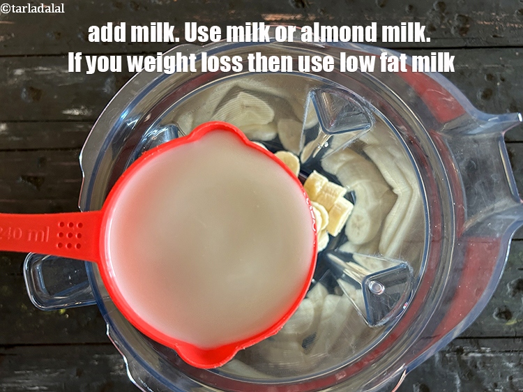Step 12 – Add&nbsp;<meta charset="UTF-8" />2 cups&nbsp;chilled&nbsp;<a href="glossary-milk-doodh-full-cream-milk-514i">milk</a>.&nbsp;Milk can add creaminess to a smoothie, making it more luxurious …