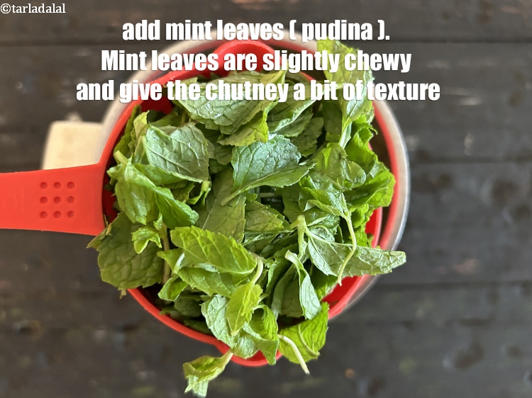 Step 14 – Add&nbsp;<meta charset="UTF-8" />1 cup&nbsp;<a href="glossary-chopped-mint-788i">chopped mint leaves (phudina)</a>.&nbsp;Mint leaves are slightly chewy and give the …