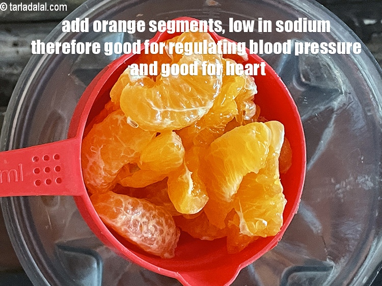 Step 4 – Add 3/4th cup&nbsp;orange segments.&nbsp;They are also <a href="https://www.tarladalal.com/recipes-for-Low-Carb-Low-Carb-Food-Veg-Low-Carb-Indian-Dishes-757">low carb</a>&nbsp;and high in&nbsp;<a href="https://www.tarladalal.com/recipes-for-Vitamin-C-Rich-Indian-Recipes-804">Vitamic C</a>.&nbsp;<meta charset="UTF-8" />Citrus …