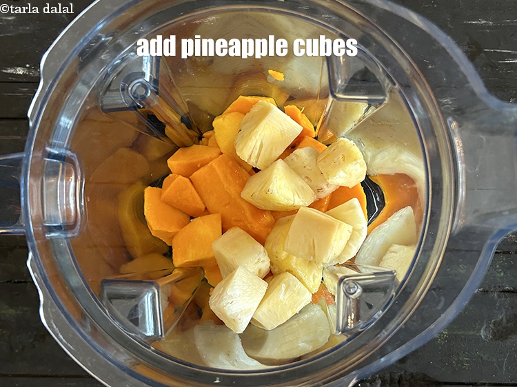 Step 6 – Add&nbsp;<meta charset="UTF-8" />1 cup&nbsp;<a href="glossary-chopped-pineapple-89i">chopped pineapple</a>.