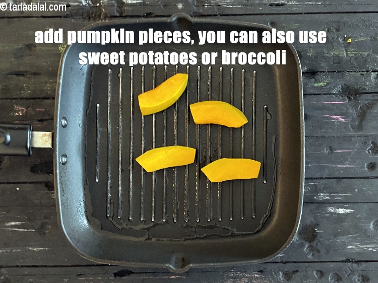 Step 16 – Add&nbsp;<meta charset="UTF-8" />4&nbsp;pieces&nbsp;<a href="grilled-pumpkin-42190r">grilled pumpkin</a>.