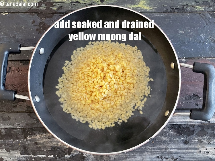 Step 12 – Add the&nbsp;&nbsp;<meta charset="UTF-8" />1/2 cup&nbsp;<a href="glossary-yellow-moong-dal-split-yellow-gram-peeli-moong-dal-488i">yellow moong dal (split yellow gram)</a>&nbsp;, soaked for 30 minutes …