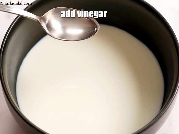 Step 4 – Add 1 tsp vinegar.