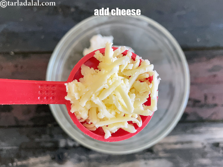 Step 5 – <meta charset="UTF-8" />Add&nbsp;2 tbsp&nbsp;<a href="glossary-grated-processed-cheese-868i">grated processed cheese</a>&nbsp;(optional). If you want a healthy recipe then drop …