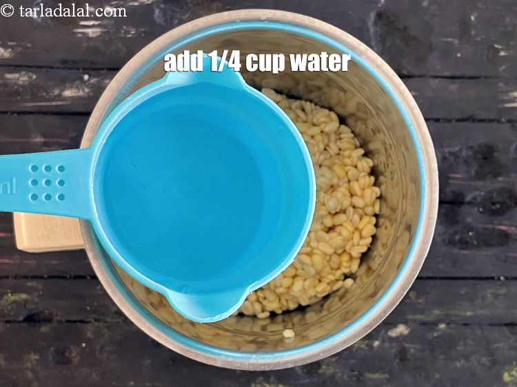 Step 13 – Add &frac12; cup of water.