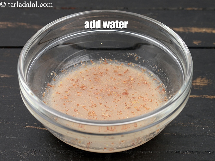 Step 4 – Add 3 tbsp of water.