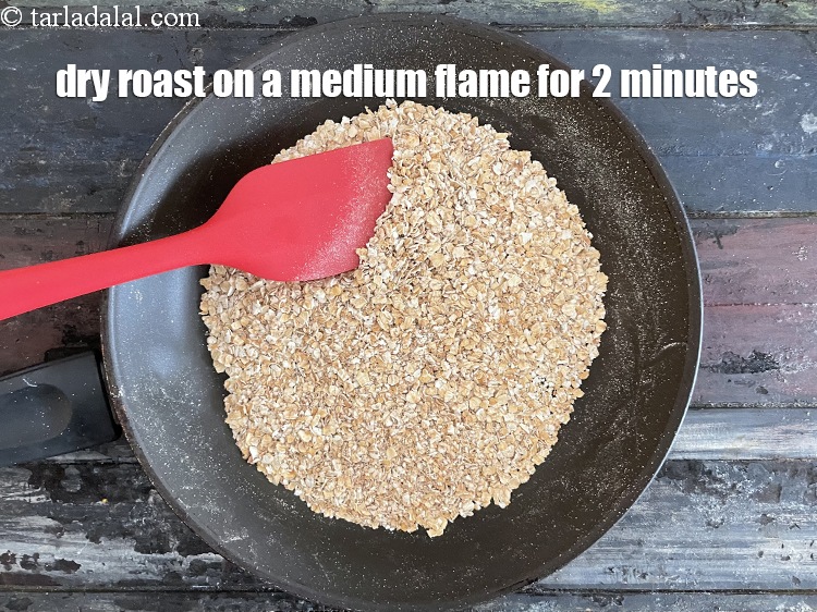 Step 5 – Dry roast on a medium flame for 2 minutes.&nbsp;