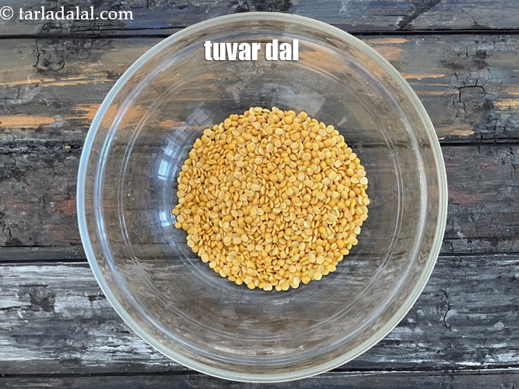 Step 4 – In a bowl put <strong>tuvar dal</strong>.