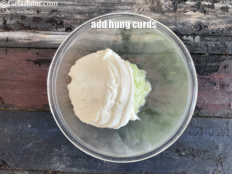 Step 8 – Add&nbsp;<meta charset="UTF-8" />1 cup&nbsp;<a href="glossary-hung-low-fat-curd-low-fat-chakka-dahi-2294i">hung low-fat curds (dahi)</a>.