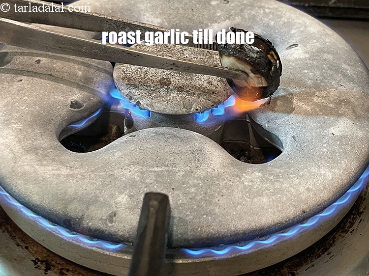Step 12 – Roast garlic till done.