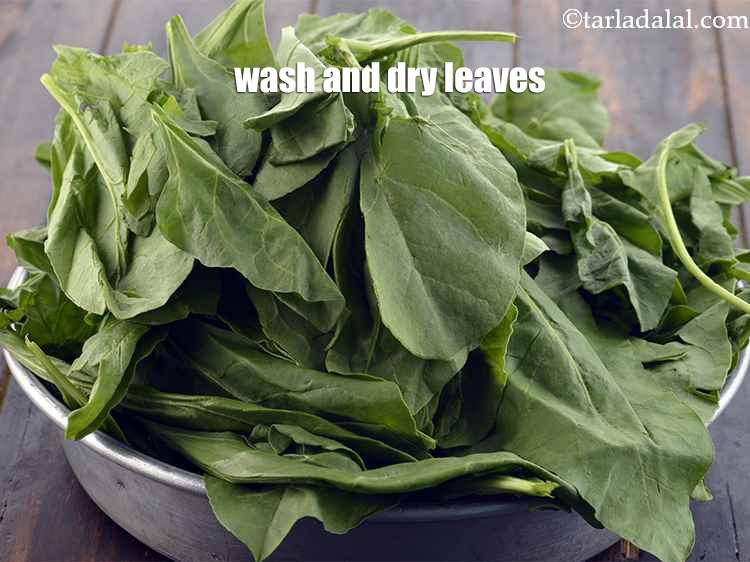 Step 4 – Wash and dry the leaves.&nbsp;