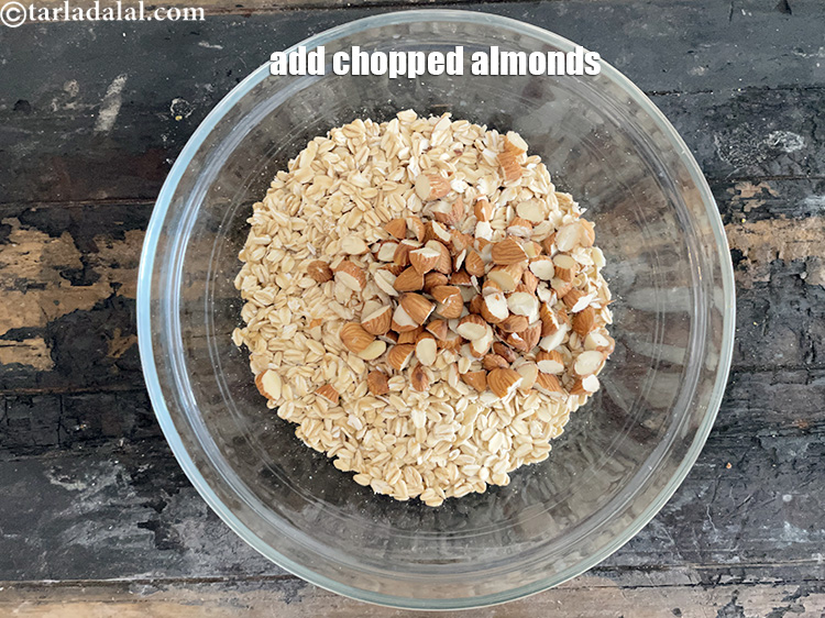 Step 7 – Add 1/4 cup&nbsp;&nbsp;<a href="glossary-chopped-almonds-865i">chopped almonds (badam)</a>.