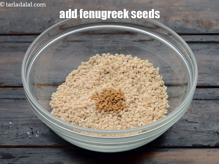 Step 8 – Add&nbsp;1/2 tsp&nbsp;<a href="https://www.tarladalal.com/glossary-fenugreek-seeds-methi-dana-methi-ke-dane-methi-seeds-991i">fenugreek (methi) seeds</a>.&nbsp;