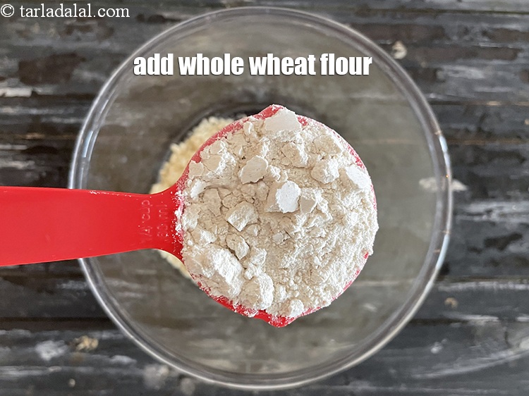 Step 4 – Add&nbsp;<meta charset="UTF-8" />1/4 cup&nbsp;<a href="glossary-whole-wheat-flour-gehun-ka-atta-gehun-ka-aata-429i">whole wheat flour (gehun ka atta)</a>.