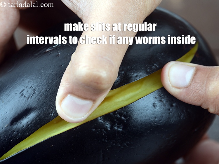 Step 4 – Make slits at regular intervals to check if any worms inside.