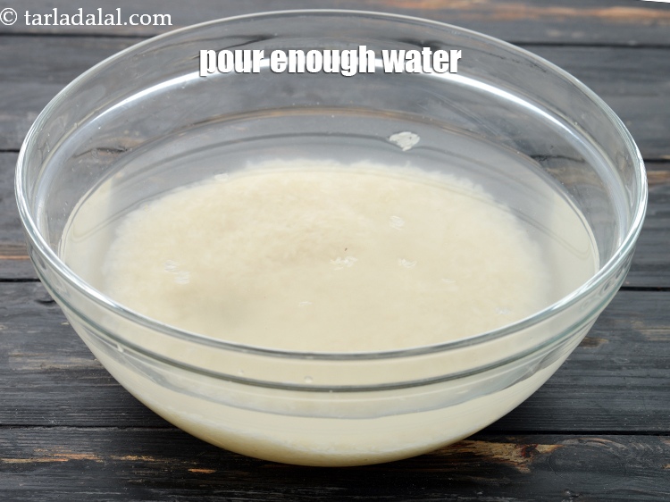 Step 5 – Pour enough water over it.&nbsp;