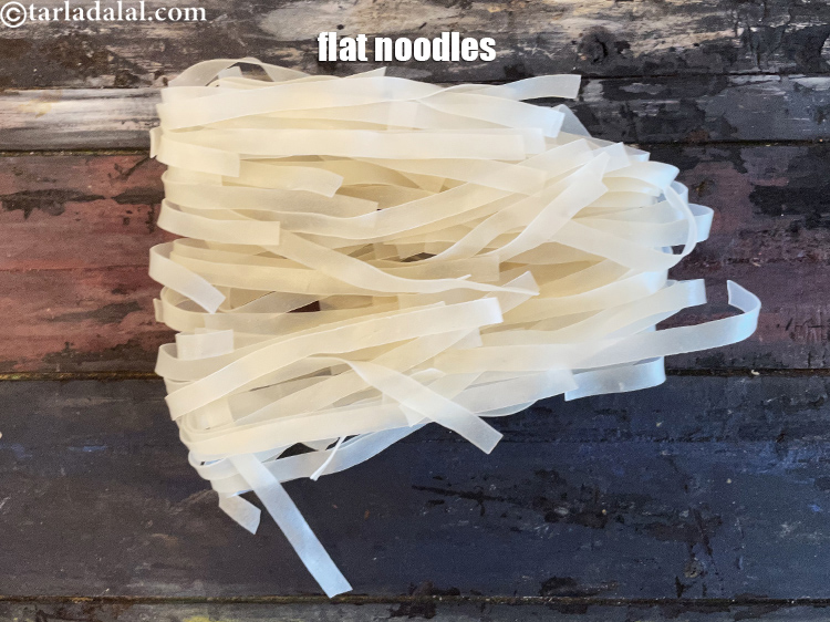 Step 4 – Flat noodles on how they look before you soak them.