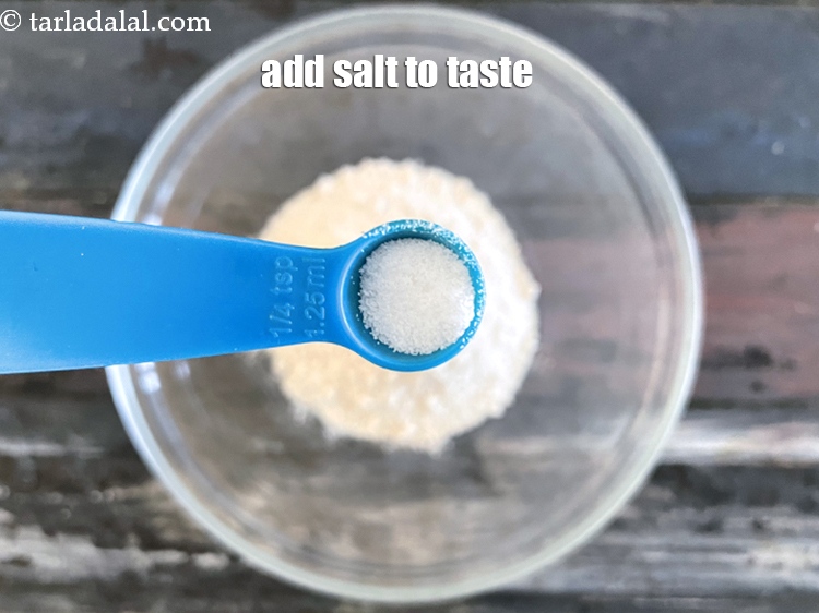 Step 6 – Add salt to taste. We added 1/8&nbsp;th&nbsp;tsp salt.