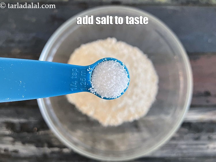 Step 6 – Add salt to taste. We added 1/4&nbsp;tsp salt.