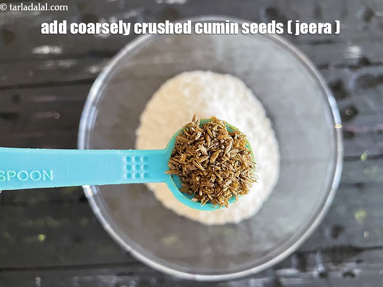 Step 5 – Add&nbsp;<meta charset="UTF-8" />1/2 tsp&nbsp;coarsely crushed&nbsp;<a href="glossary-cumin-seeds-jeera-zeera-381i">cumin seeds (jeera)</a>.