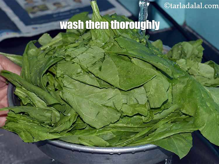 Step 4 – Place the leaves in a colander and wash them thoroughly under running water to get …