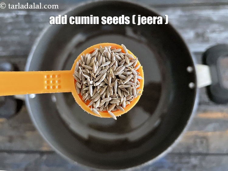 Step 7 – Add&nbsp;<meta charset="UTF-8" />1 tsp&nbsp;<a href="glossary-cumin-seeds-jeera-zeera-381i">cumin seeds (jeera)</a>.