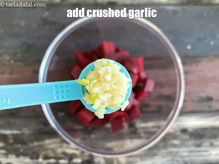 Step 13 – Add&nbsp;1/2 tsp&nbsp;<a href="glossary-crushed-garlic-870i">crushed garlic (lehsun)</a>.