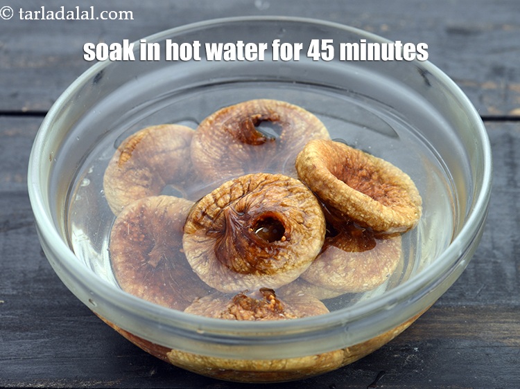 Step 4 – Soak in enough hot water for 45 minutes. Soaking makes figs soft, otherwise it will …