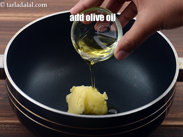 Step 4 – Add 1 tbsp olive oil.
