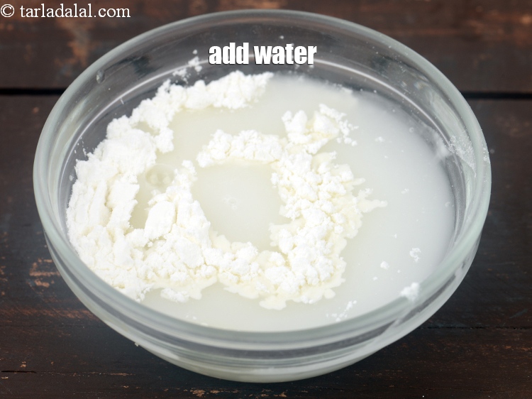 Step 4 – Add &frac14; cup of water.&nbsp;