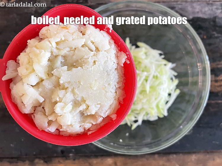 Step 9 – Add&nbsp;<meta charset="UTF-8" />1 cup&nbsp;<a href="glossary-boiled-peeled-and-grated-potatoes-2341i">boiled , peeled and grated potatoes</a>.