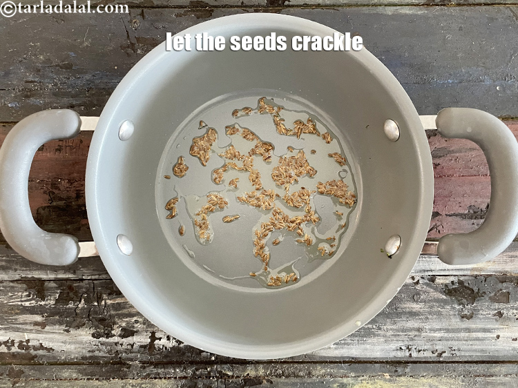 Step 16 – Let the seeds crackle.
