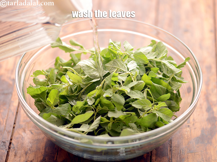 Step 11 – Wash the leaves thoroughly.