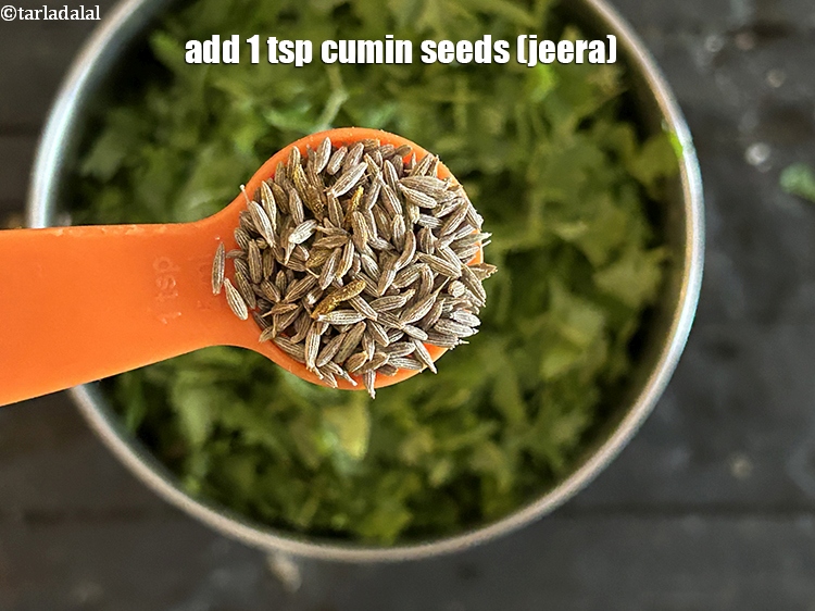 Step 5 – Add&nbsp;<meta charset="UTF-8" />1 tsp&nbsp;<a href="glossary-cumin-seeds-jeera-zeera-381i">cumin seeds (jeera)</a>.