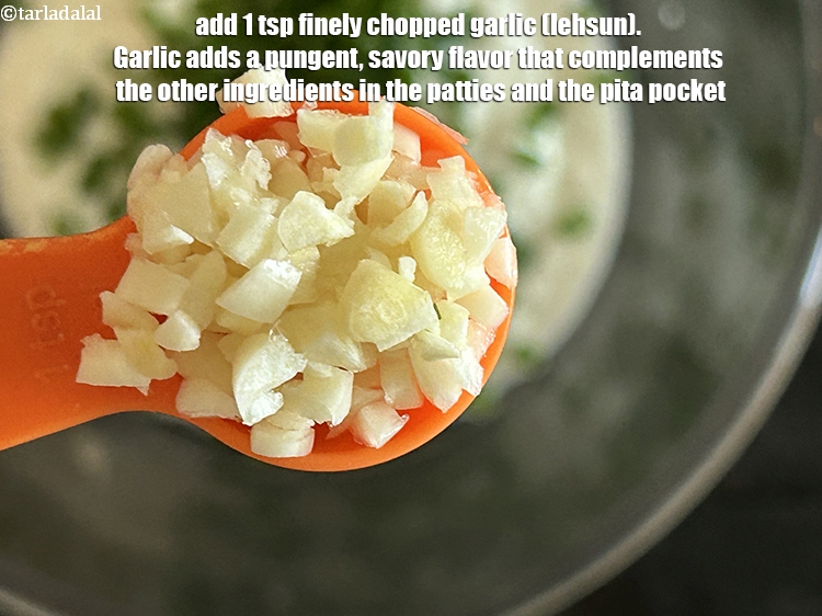 Step 25 – Add&nbsp;<meta charset="UTF-8" />1 tsp&nbsp;finely&nbsp;<a href="glossary-chopped-garlic-790i">chopped garlic (lehsun)</a>.&nbsp;Garlic adds a pungent,&nbsp;savory flavor that complements the other …