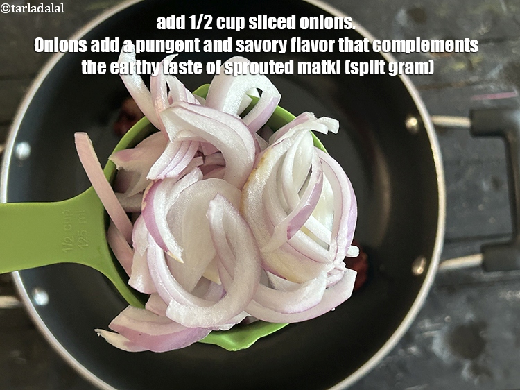 Step 8 – Add&nbsp;<meta charset="UTF-8" />1/2 cup&nbsp;<a href="glossary-sliced-onions-745i">sliced onions</a>.&nbsp;Onions add a pungent and savory flavor that complements the …