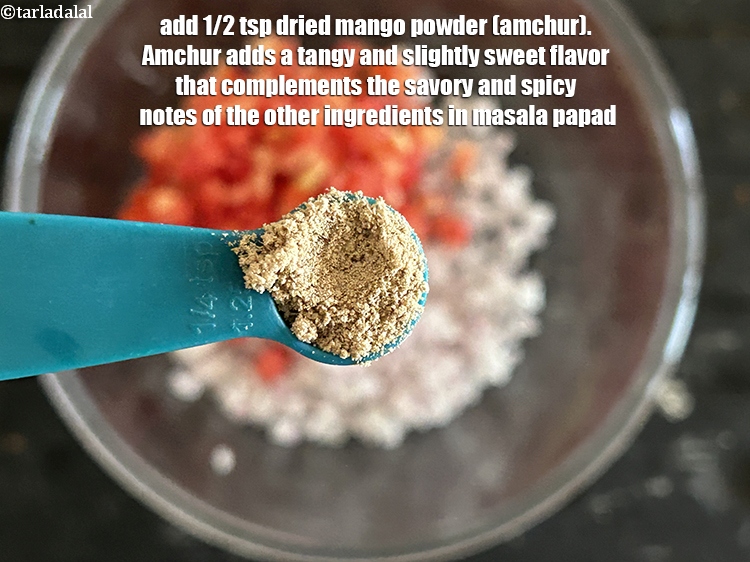 Step 5 – Add&nbsp;<meta charset="UTF-8" />1/2 tsp&nbsp;<a href="glossary-dried-mango-powder-amchur-powder-148i">dried mango powder (amchur)</a>.&nbsp;Amchur adds a tangy and slightly sweet flavor …
