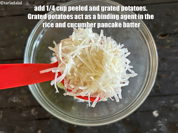 Step 19 – Add&nbsp;1/4 cup&nbsp;peeled and&nbsp;<a href="glossary-grated-potatoes-867i">grated potatoes</a>.&nbsp;Grated potatoes act as a binding agent in the rice and …