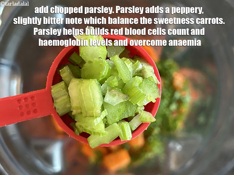 Step 7 – <meta charset="UTF-8" /> Add 3&nbsp;tbsp chopped&nbsp;<a href="glossary-celery-ajmoda-257i">celery (ajmoda)</a>.&nbsp;Celery adds a distinct, earthy, and slightly salty …