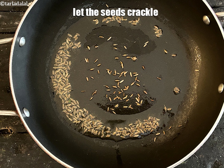 Step 7 – Let the seeds crackle.