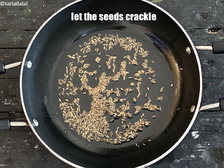 Step 6 – Let the seeds crackle.