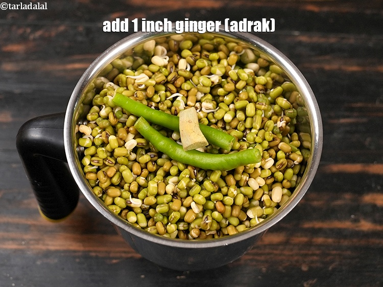 Step 13 – Add 1 inch <a href="https://www.tarladalal.com/glossary-ginger-adrak-453i">ginger (adrak)</a>.