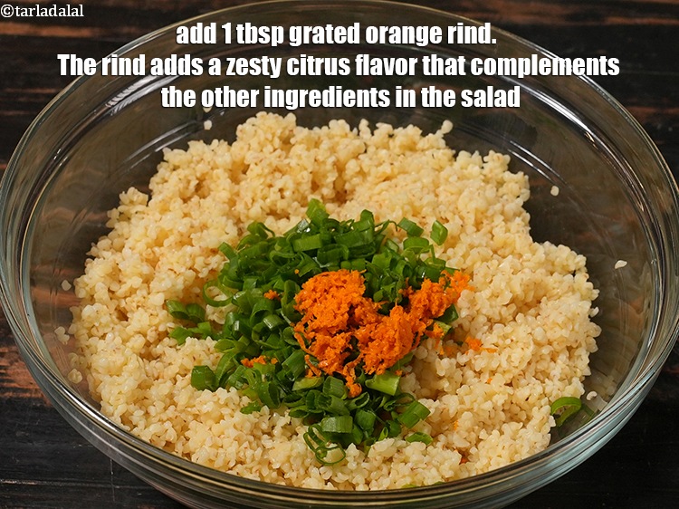 Step 17 – Add&nbsp;<meta charset="UTF-8" />1 tbsp&nbsp;<a href="glossary-grated-orange-rind-2378i">grated orange rind</a>.&nbsp;The rind adds a zesty citrus flavor that complements …