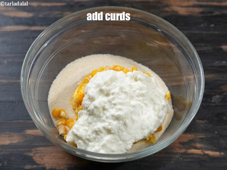 Step 5 – Add &frac12; cup curds (dahi).